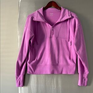 Purple Quarter-Zip Top